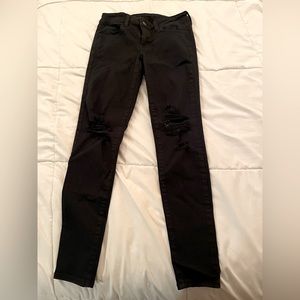 American Eagle - Next level stretch black skinny jeans